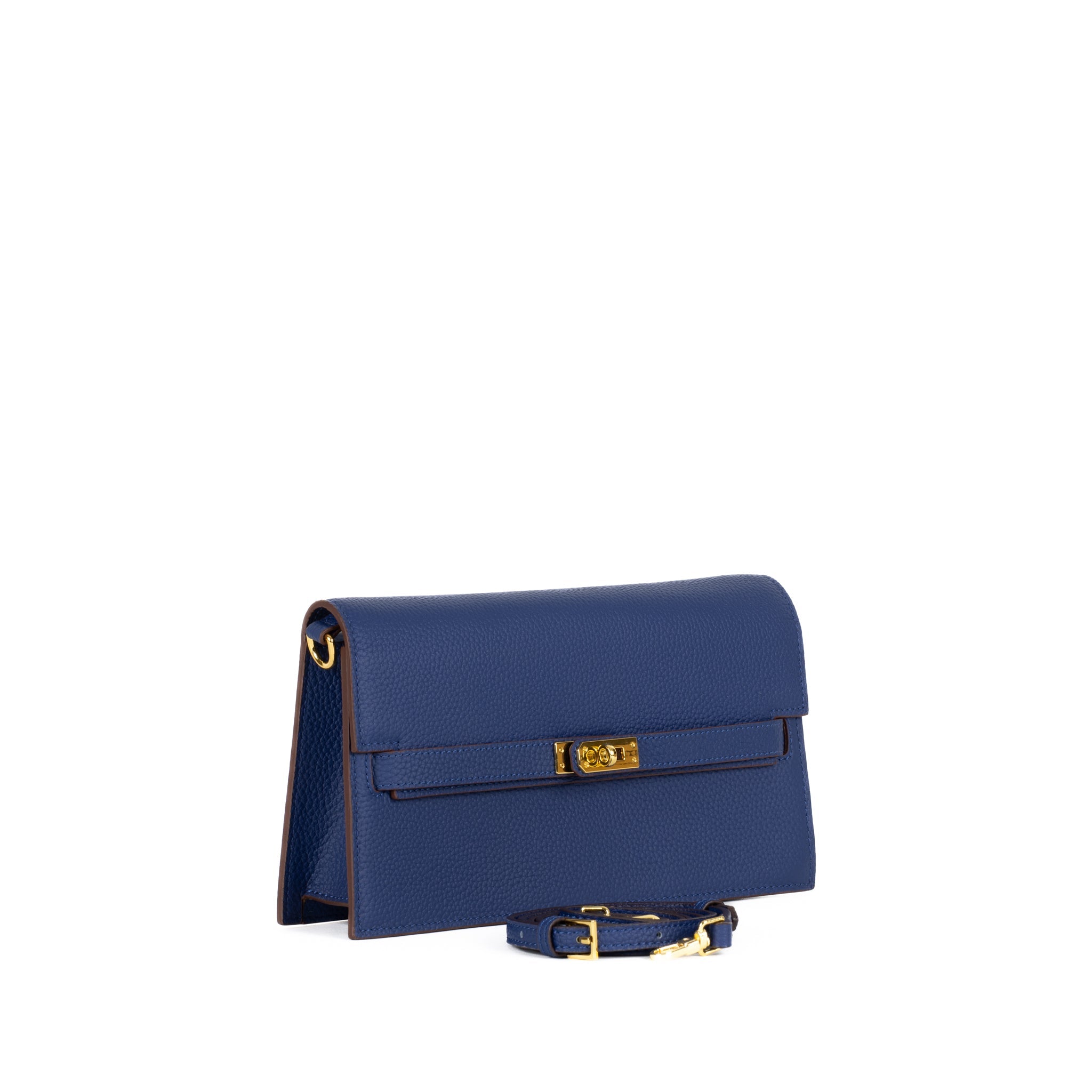 Camélia Läder Clutch 24 - Blue