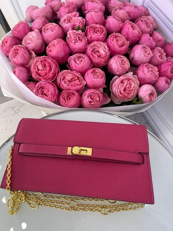 Camélia Läder Clutch 24 - Pink