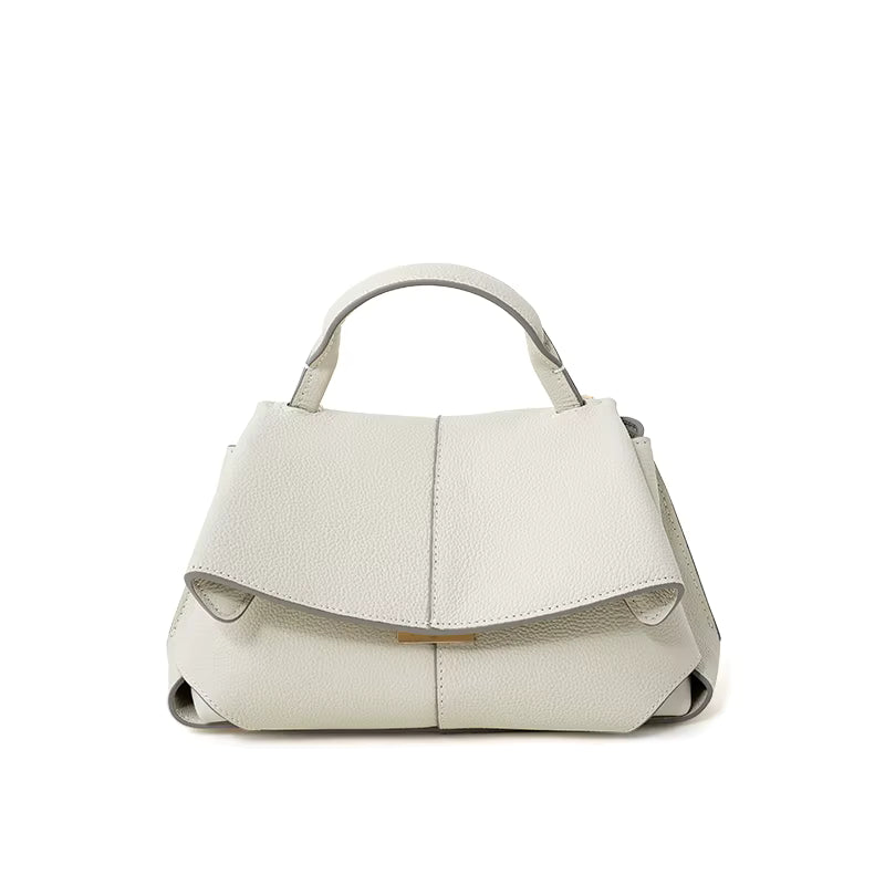 Cecile Läder Handväska 30 - Off White