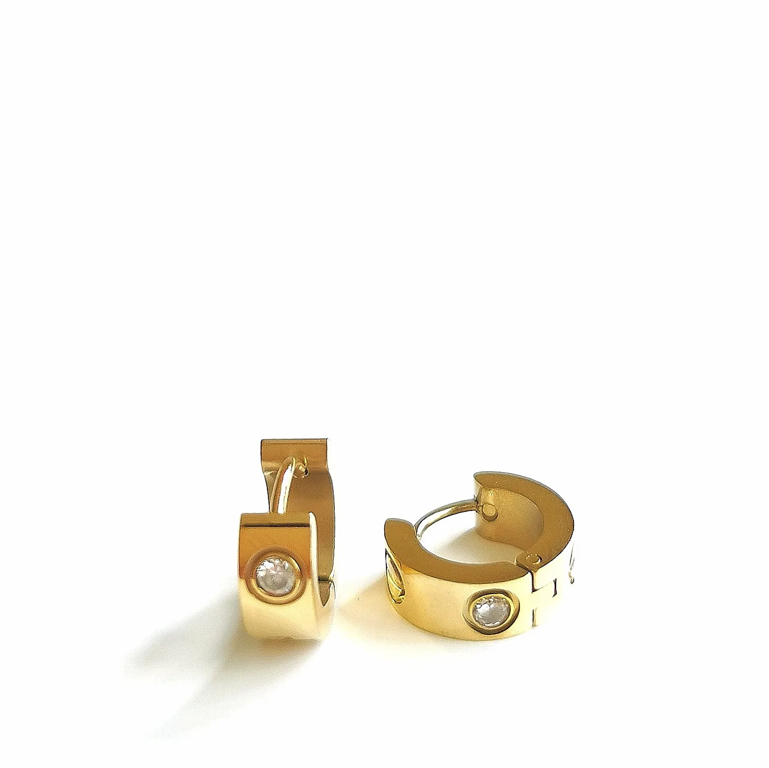 Boucles d'oreilles chloé love avec de la pierre