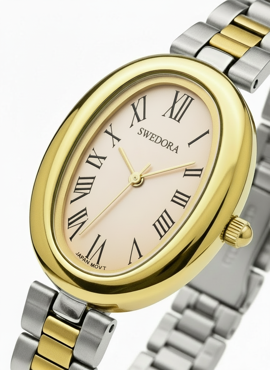 Chloe Klocka Silver/Gold1