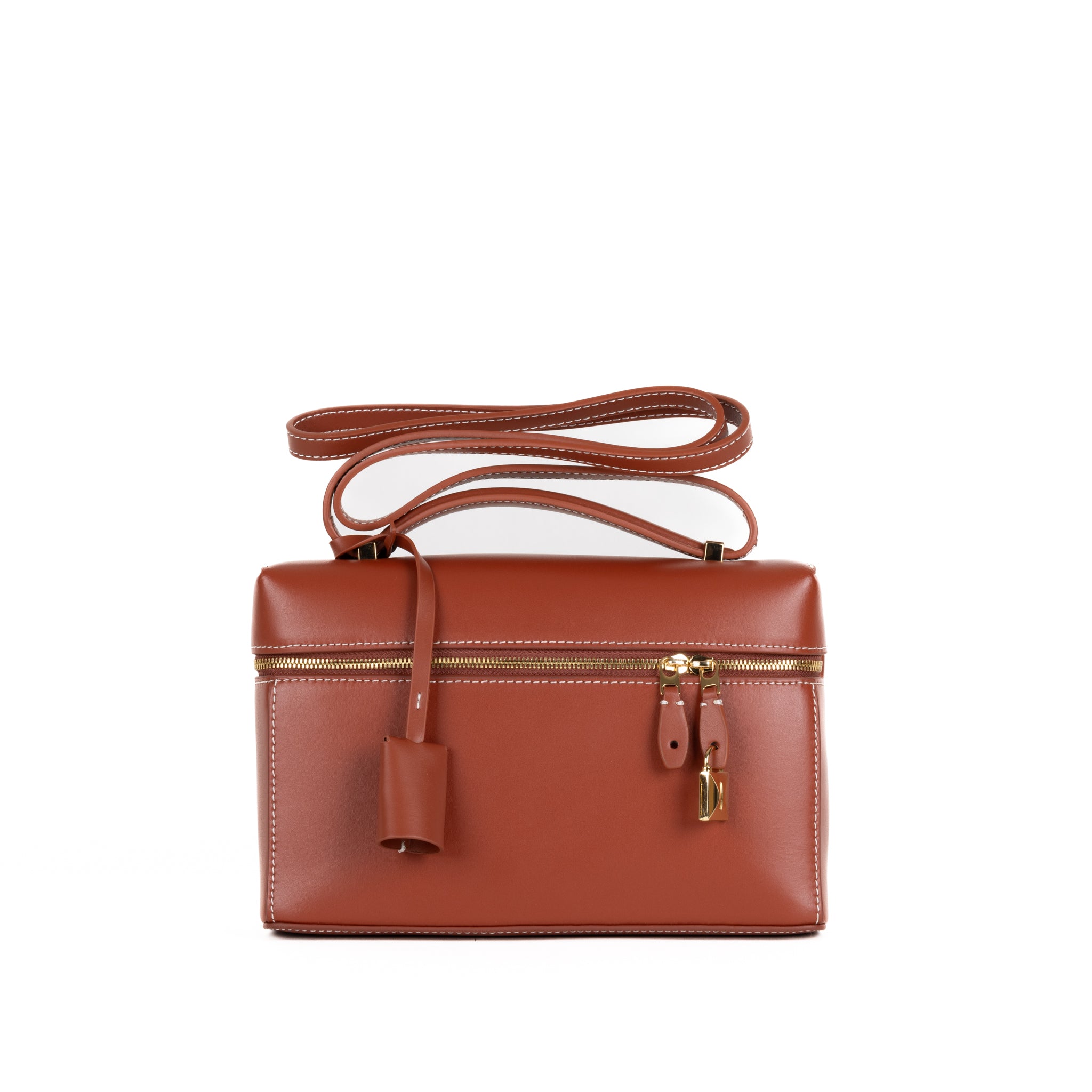 Coralie Leather Handbag 23 - Camel