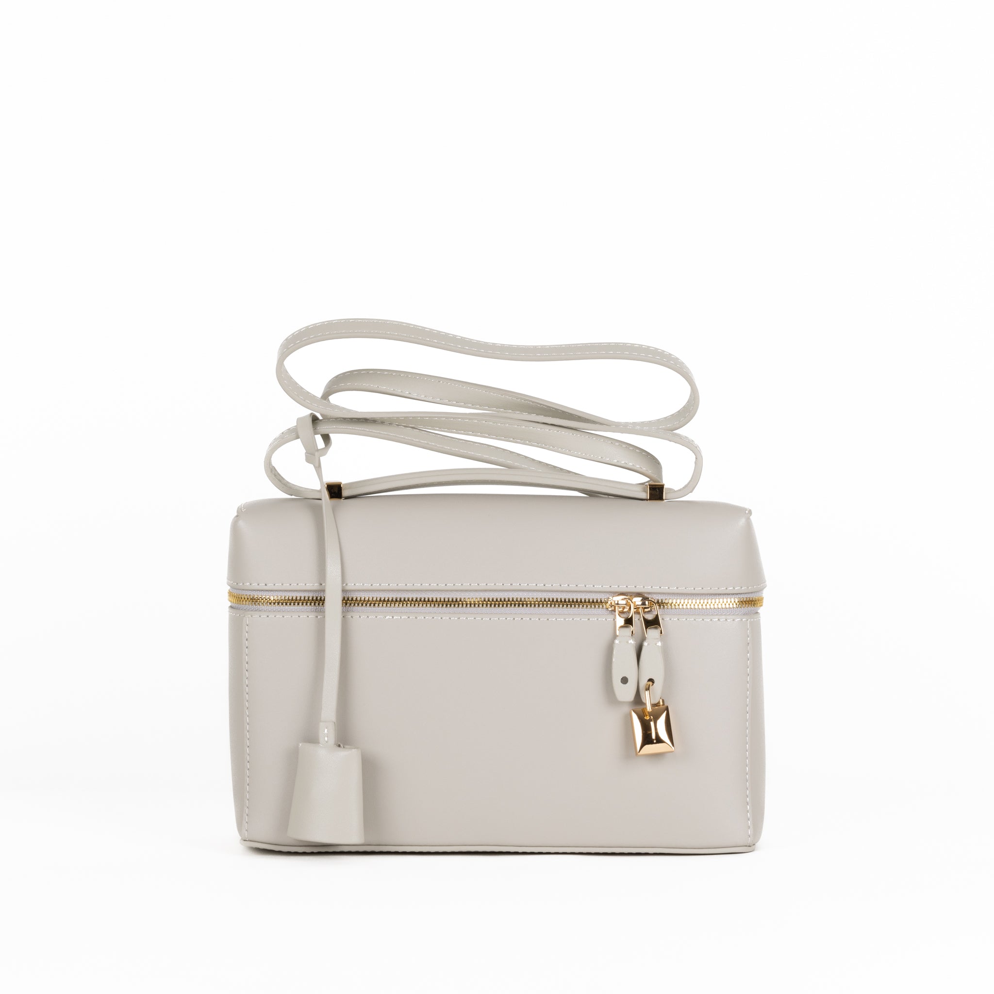 Coralie Leather Handbag 23 - Crème