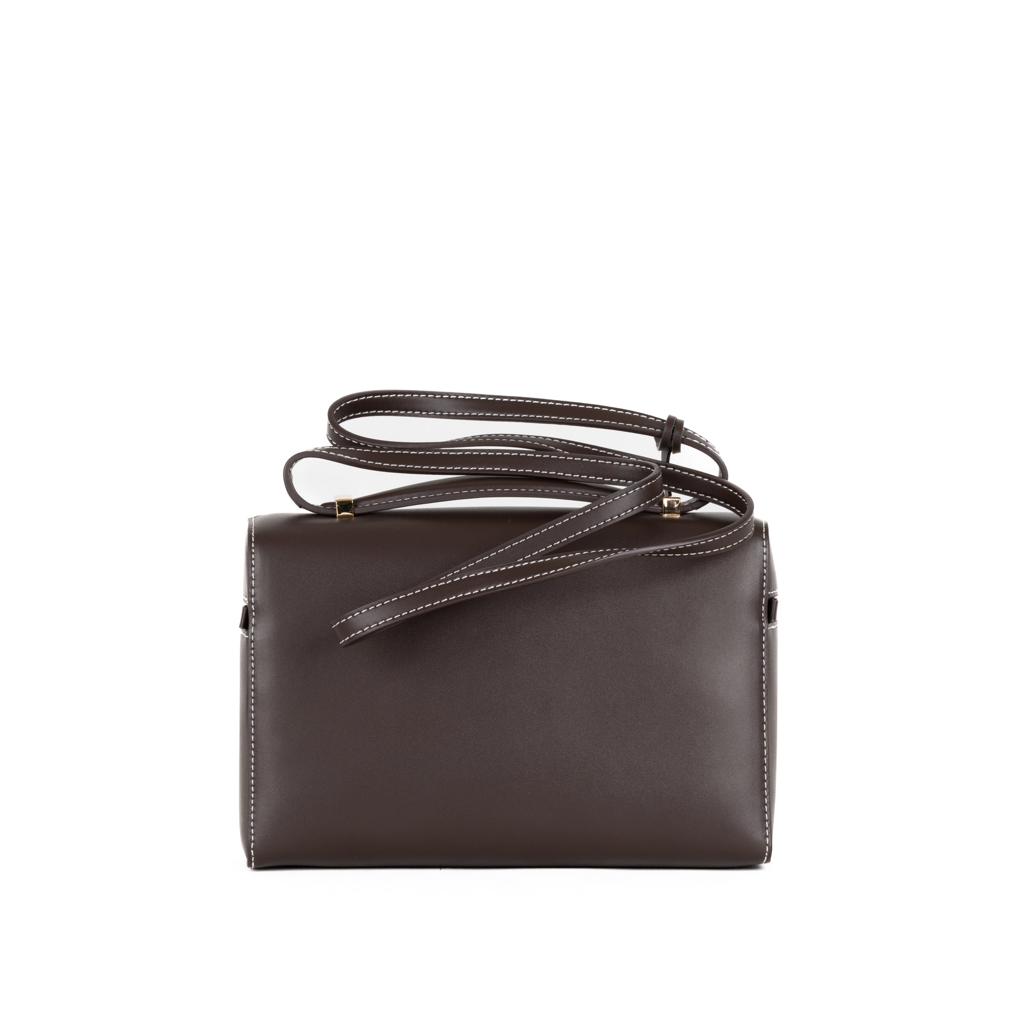 Coralie Leather Handbag 23 - Brown