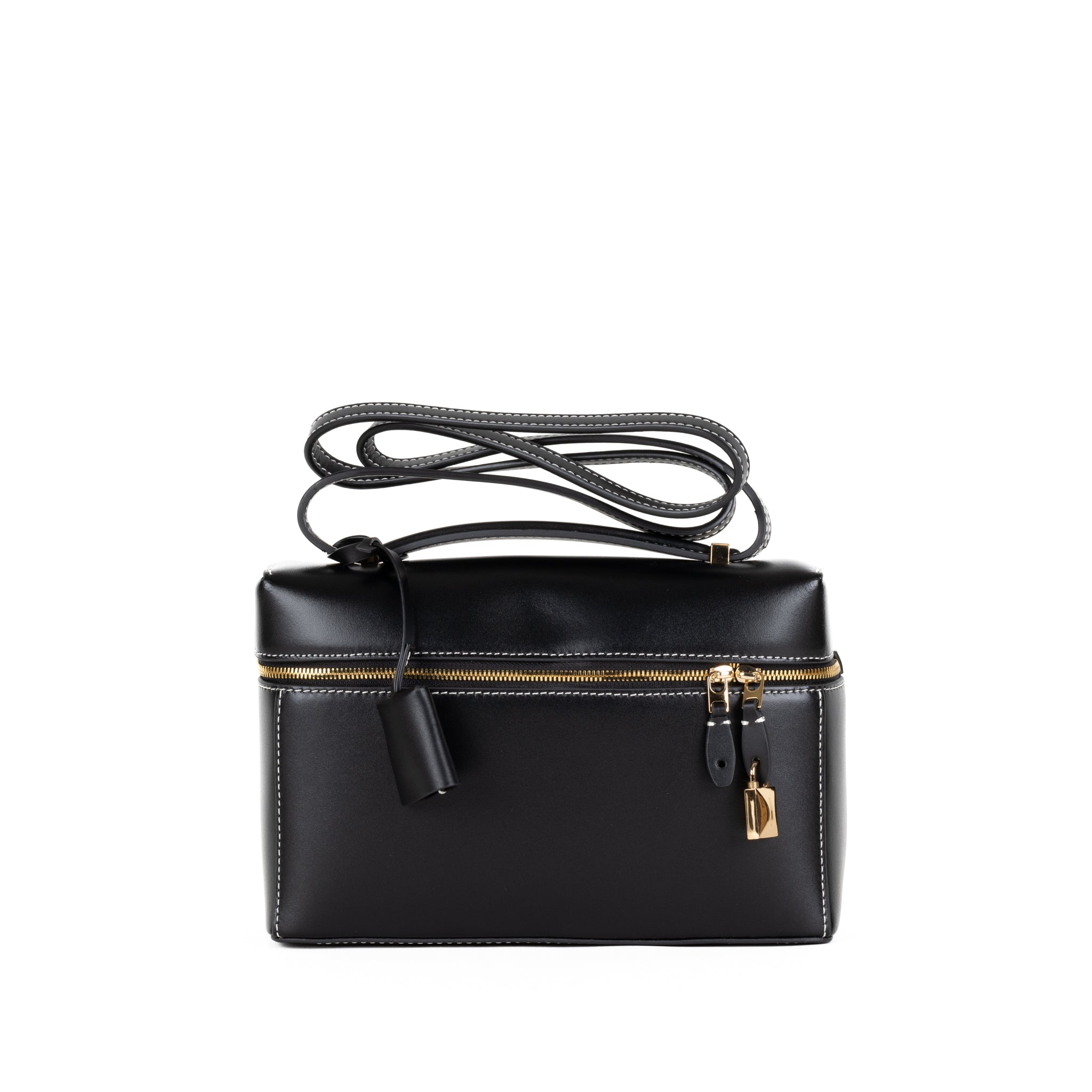 Coralie Leather Handbag 23 - Black