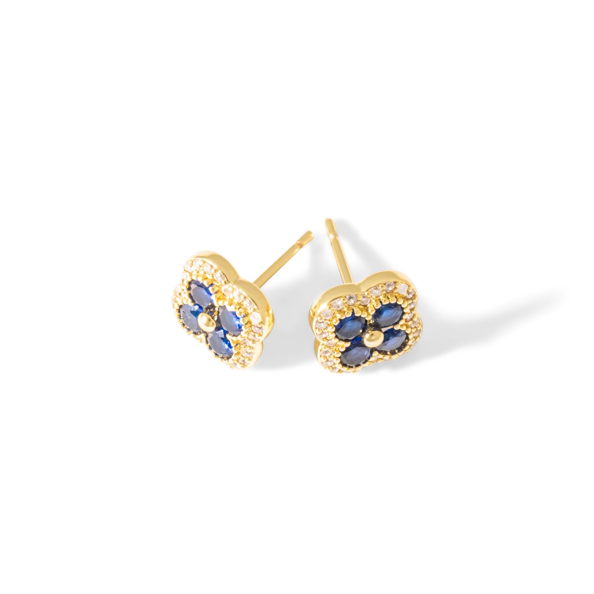 Boucles d'oreilles de quatre feuilles letizia