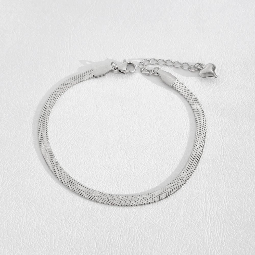 Dilara Armband 4  mm silver