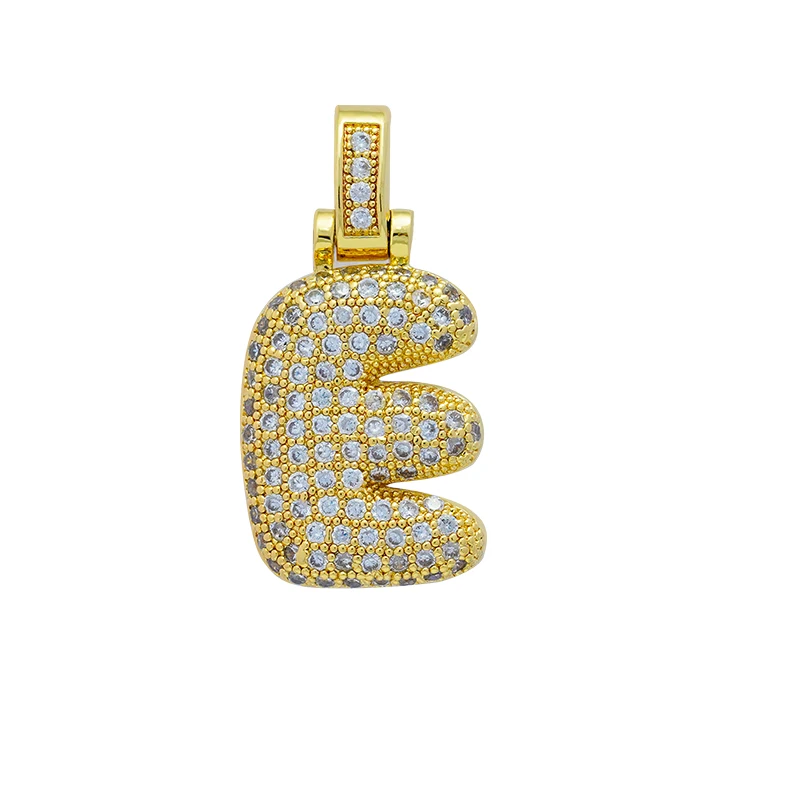 Charm Bokstav 'E' med Stenar