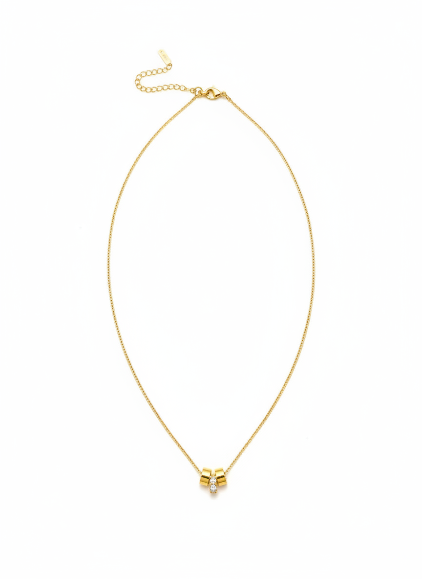 Flerfarvet Halskæde