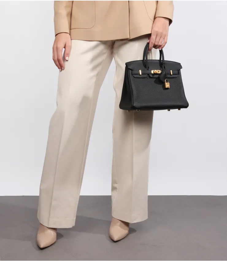 Sac à main en cuir Ella 25 - noir