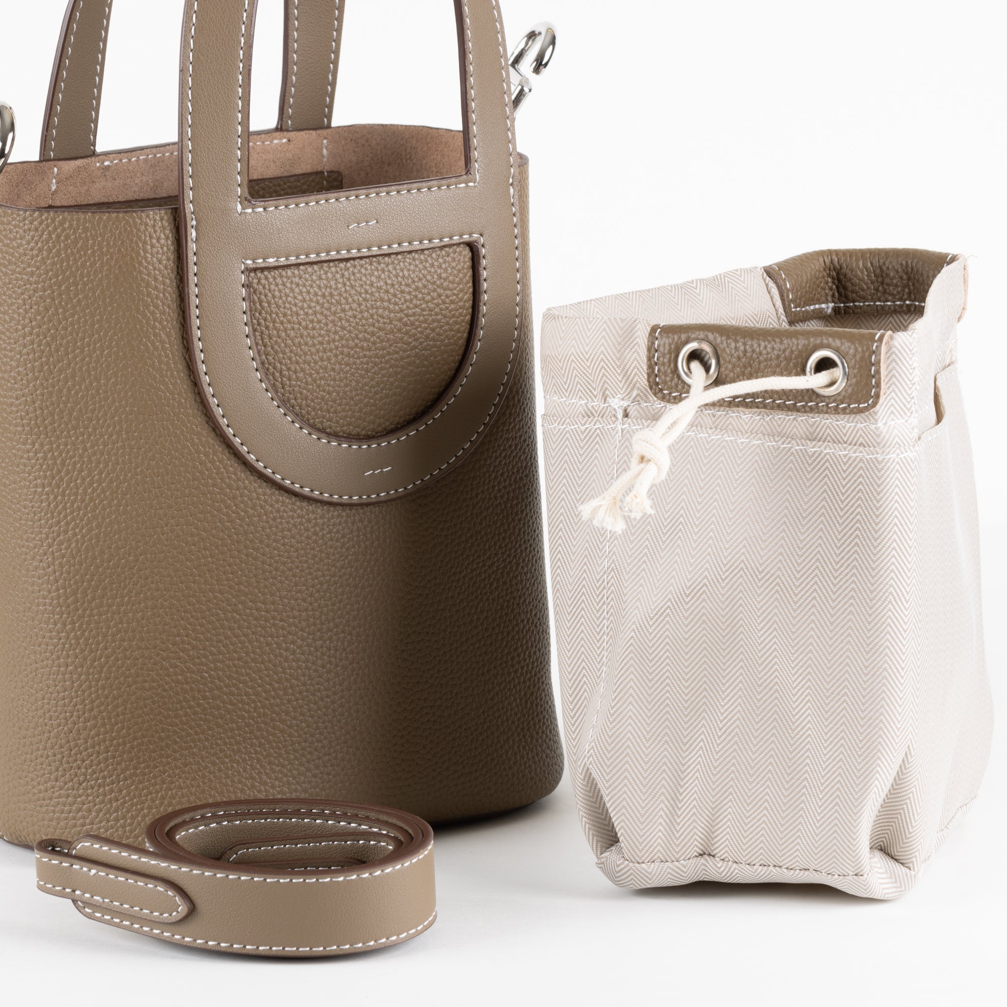 Sac à main en cuir Elodie 18 - Umber