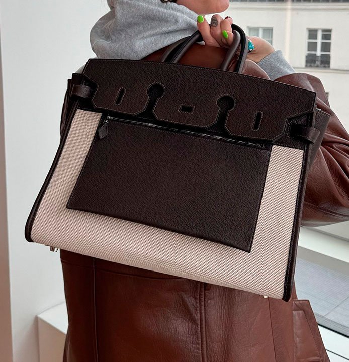 Sac à main à Furry Inside Out 30 - Rouge de vin