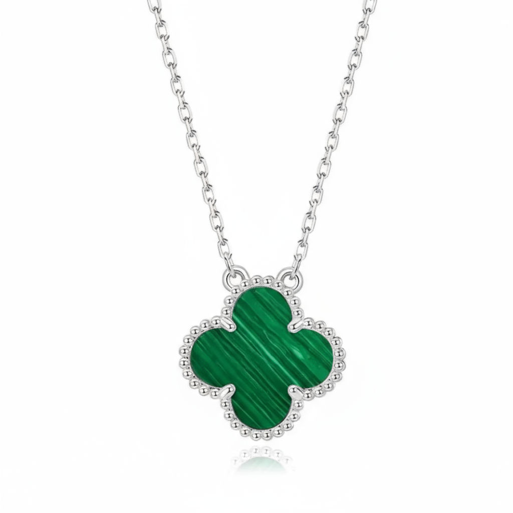 Celia Silver Fyrklöver Halsband