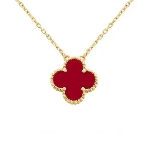 Sienna Vier -Clover -Halskette rot