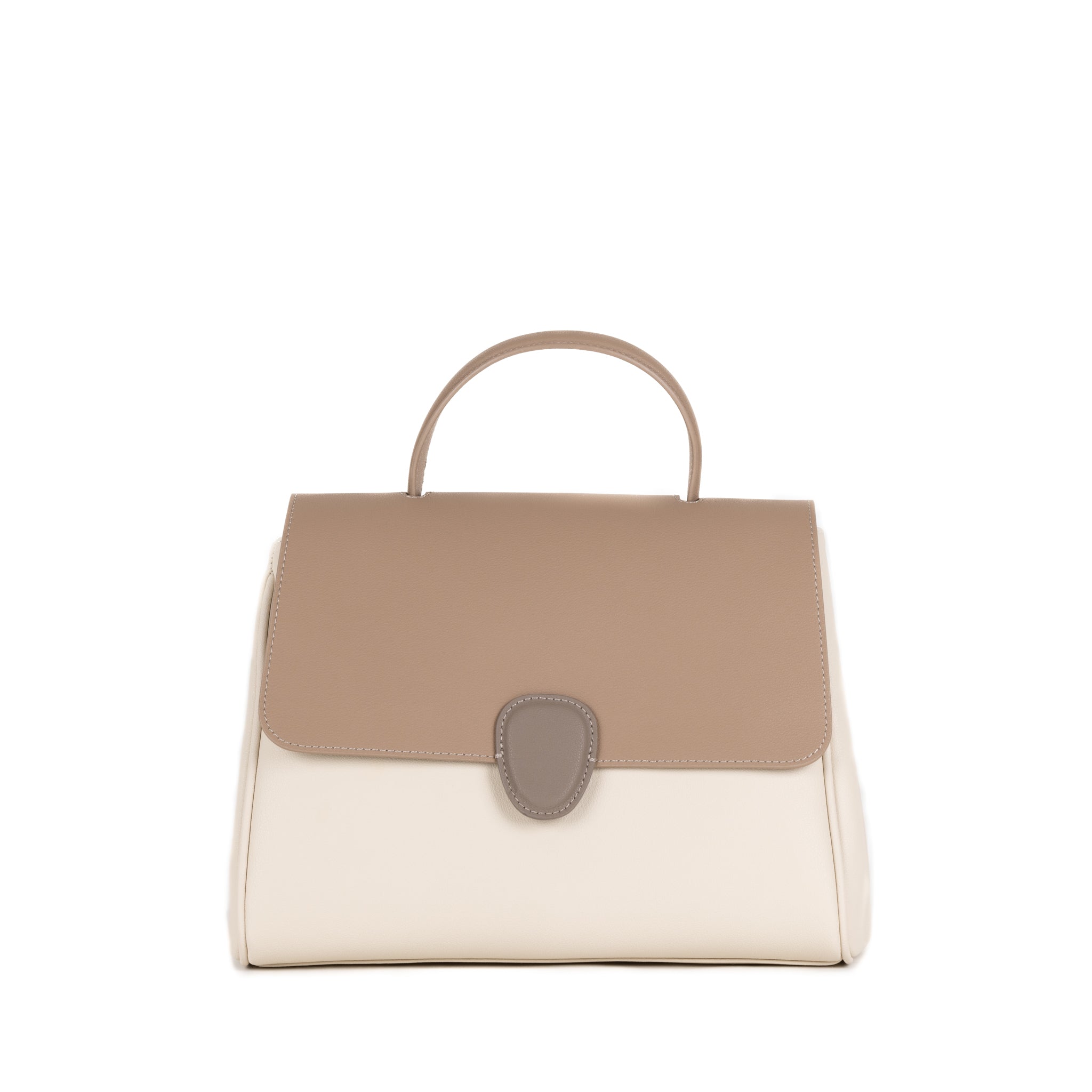 Gisèle Leather Handbag 28 - Peanut