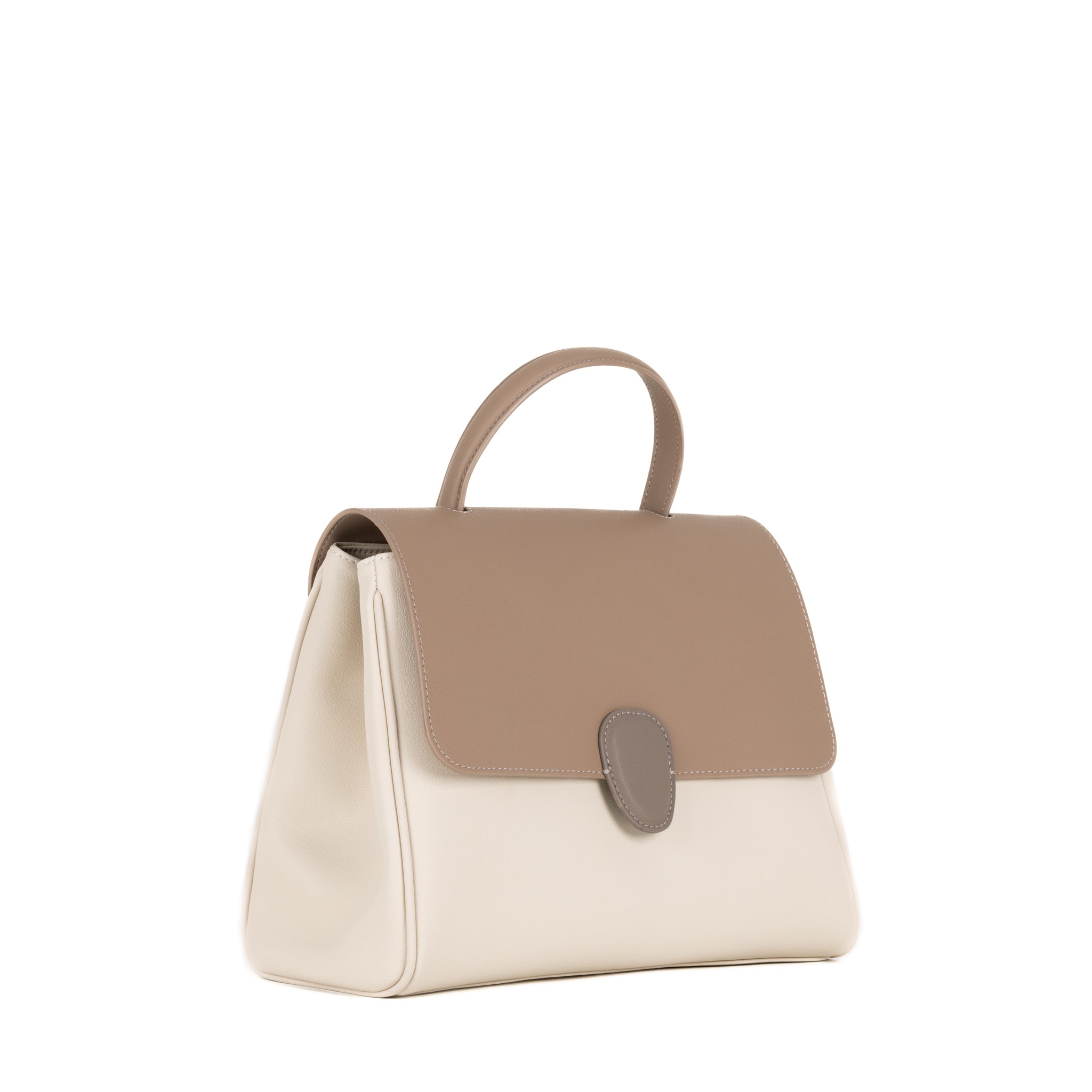 Gisèle Leather Handbag 28 - Peanut