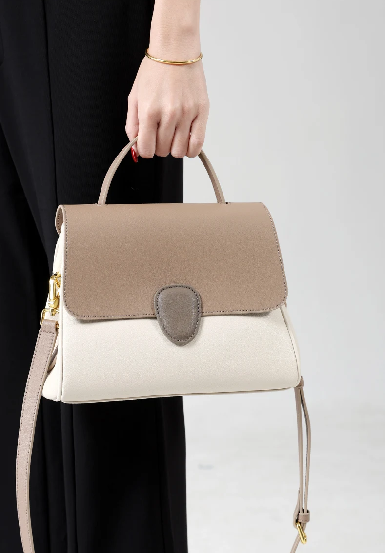 Sac à main en cuir Gisèle 28 - arachide