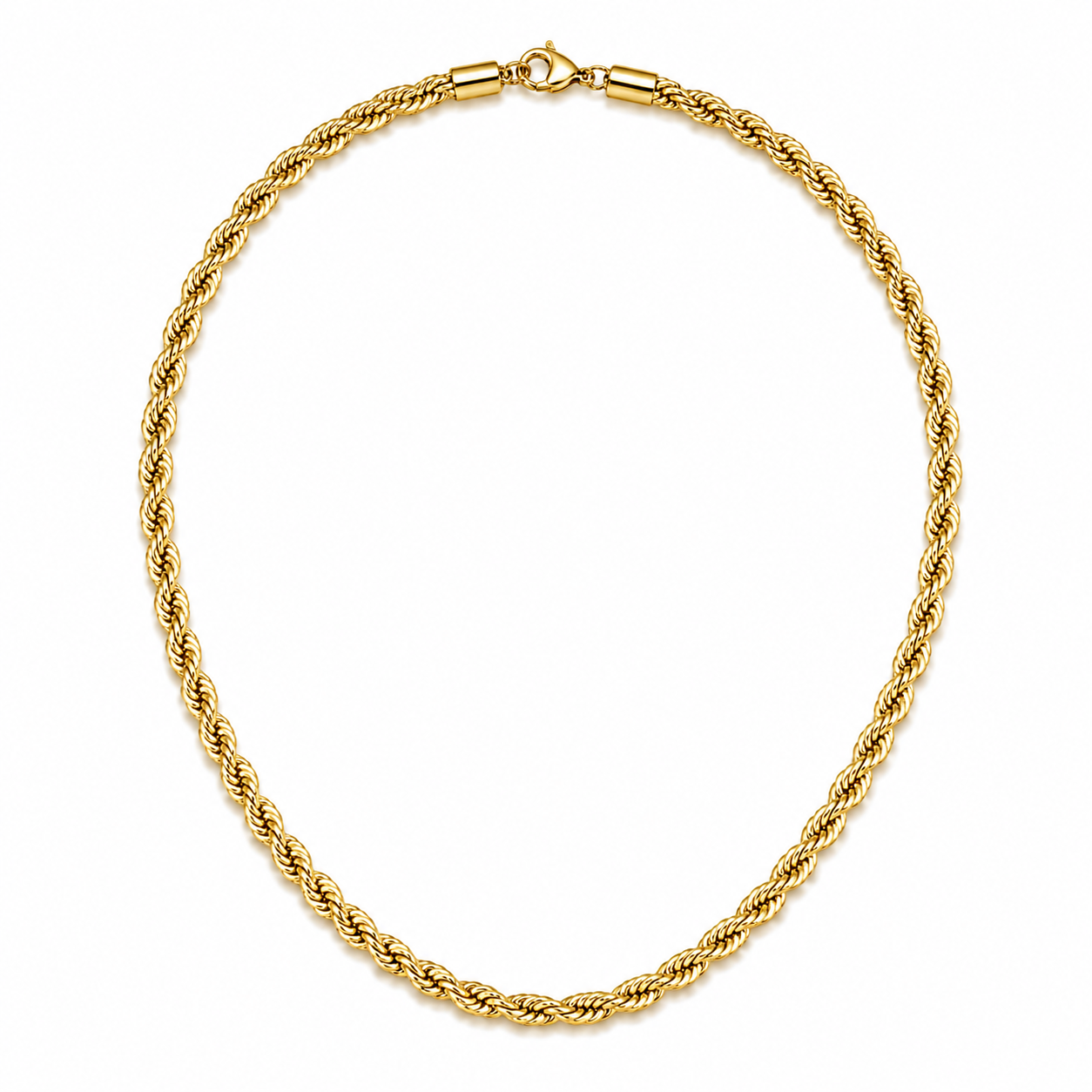 Aurelio Rope Halsband - Guldfärgat - 5mm