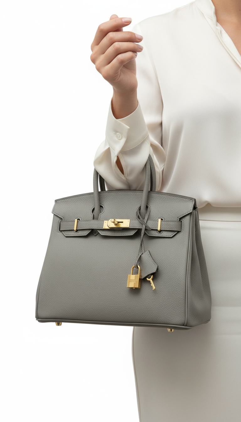 Joelle Läder Handväska 30 - Iron Grey