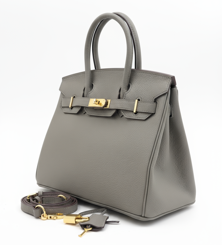 Joelle Läder Handväska 30 - Iron Grey