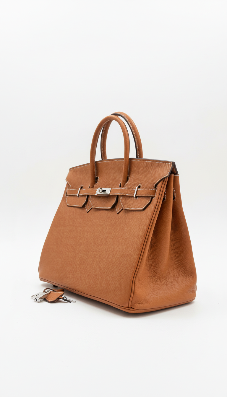 Joelle Leder Handtasche 30 - Crème