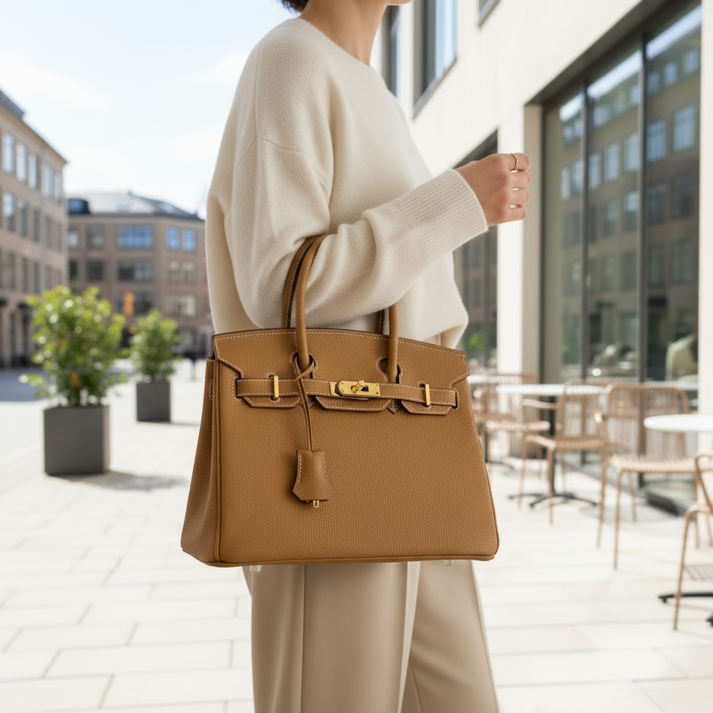 Joelle Läder Handväska 30 - Honey