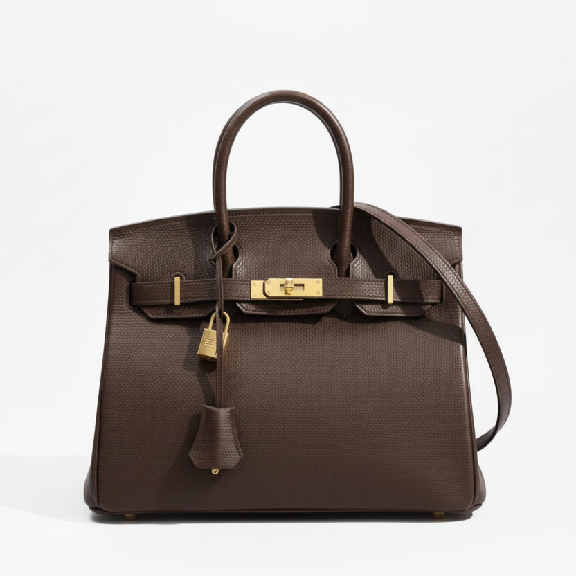 Joelle Leder Handtasche 30 - Schwarz