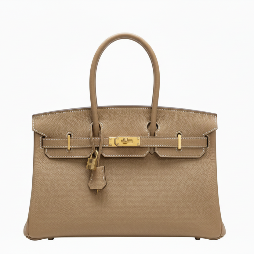 Viktoria Läder Handväska 40 - Khaki
