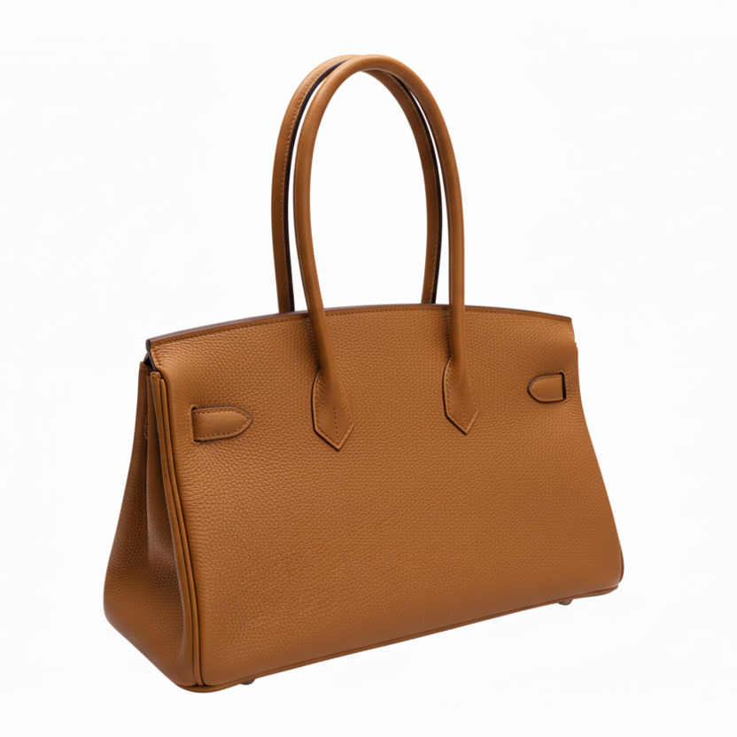 Viktoria Läder Handväska 40 - Golden Brown
