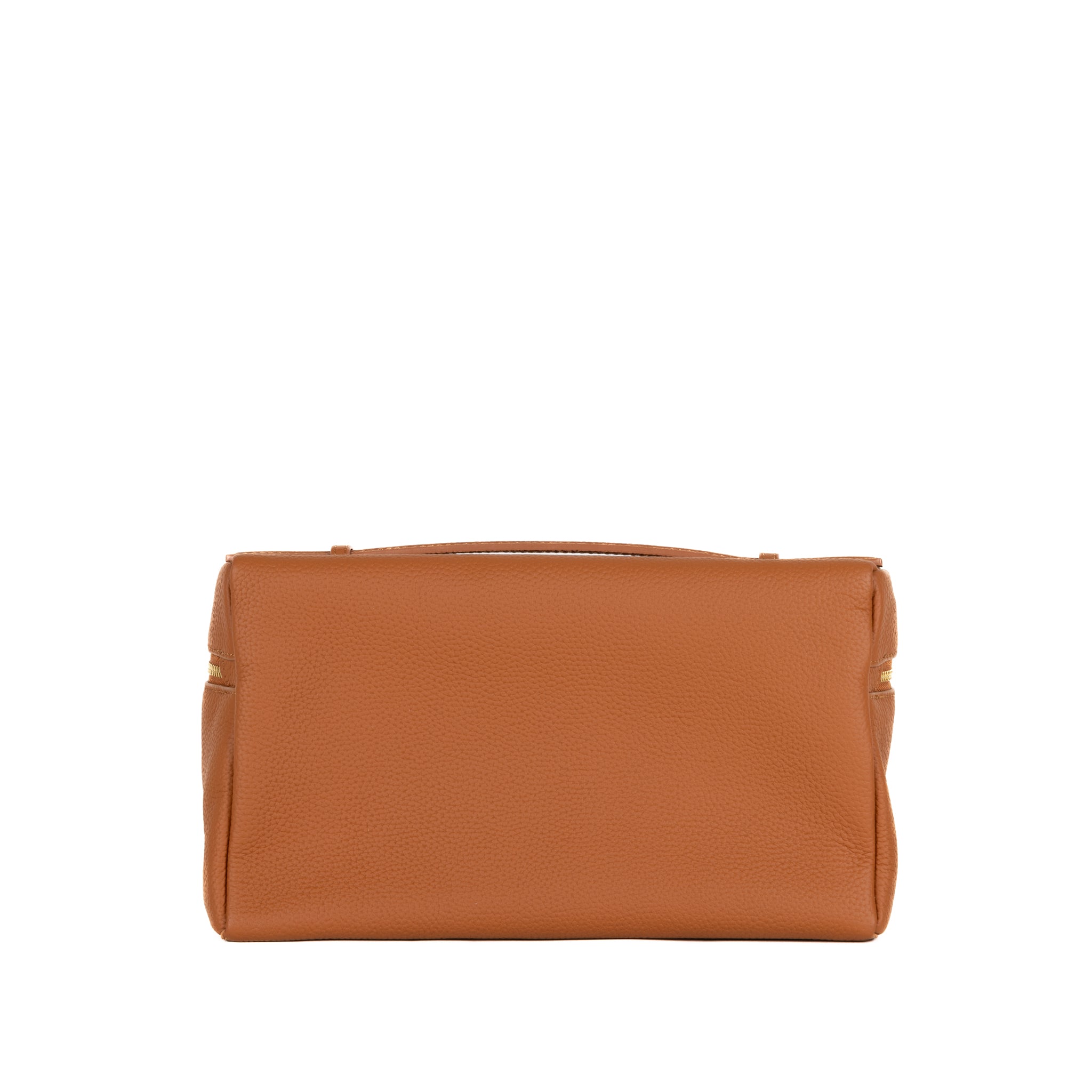 Inès Leather Handbag 27 - Camel