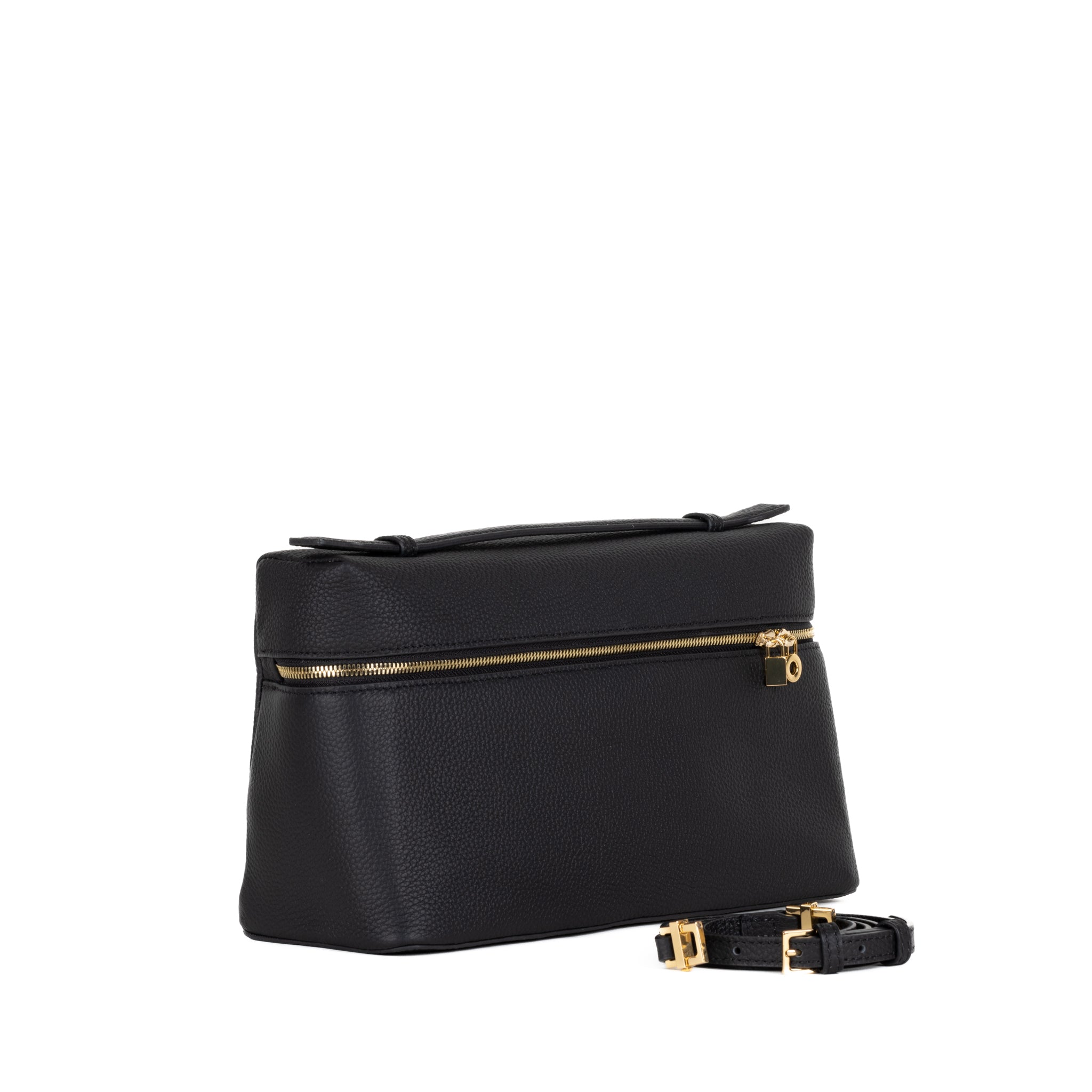 Inès Leather Handbag 27 - Black