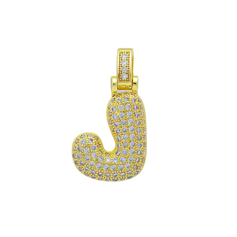 Charm Bokstav 'J' med Stenar