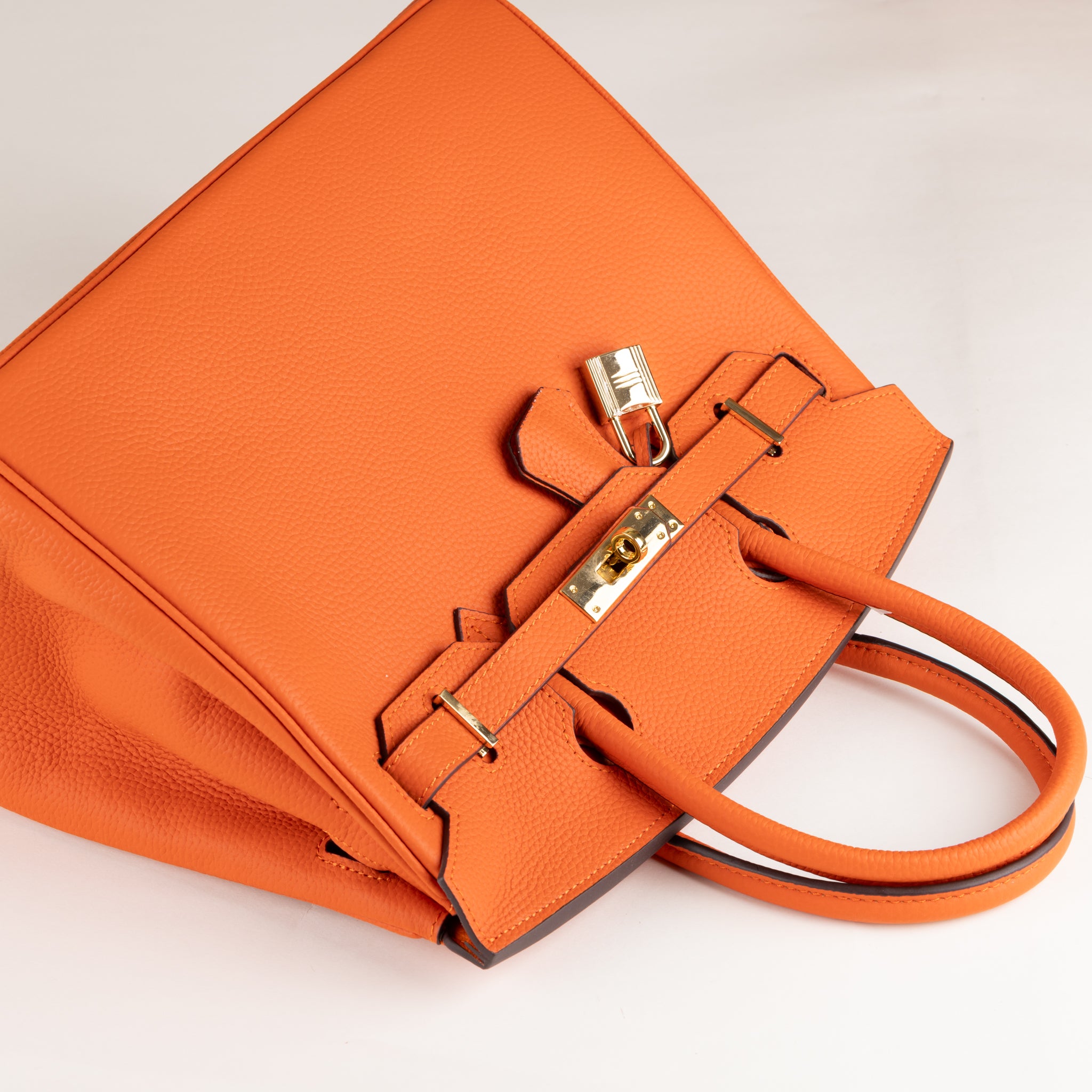 Joelle Leather Handbag 30 - Orange