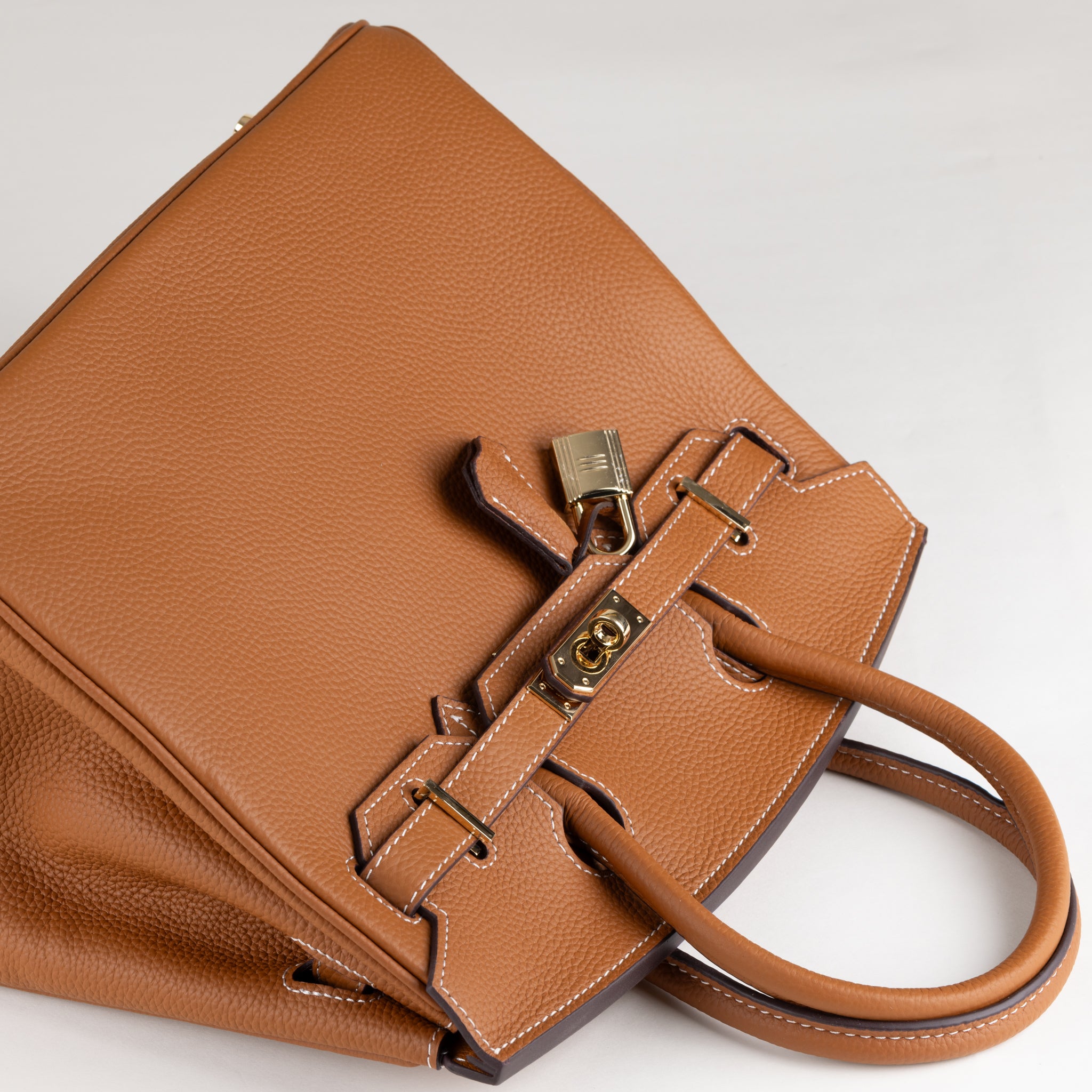 Joelle Leather Handbag 30 - Brown