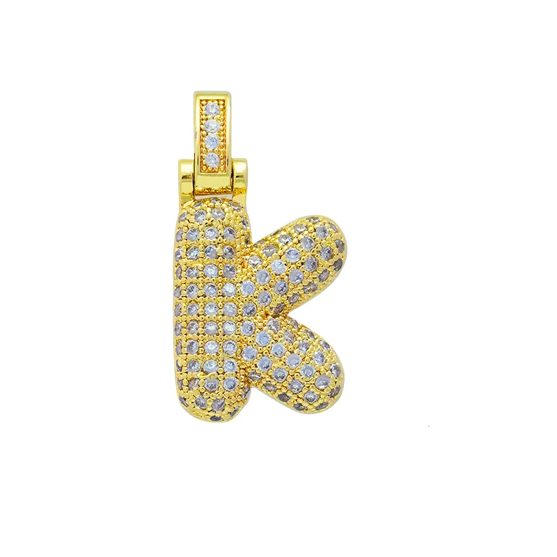 Charm Bokstav 'K' med Stenar