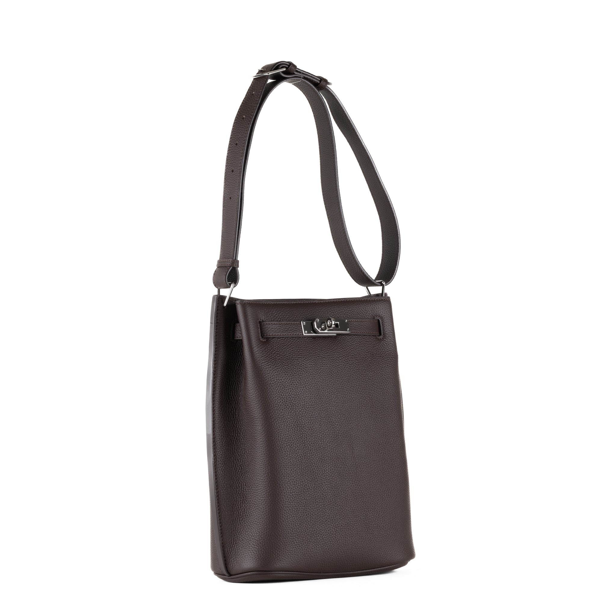 Kortney Leather Shoulder Bag 24 - Coffee