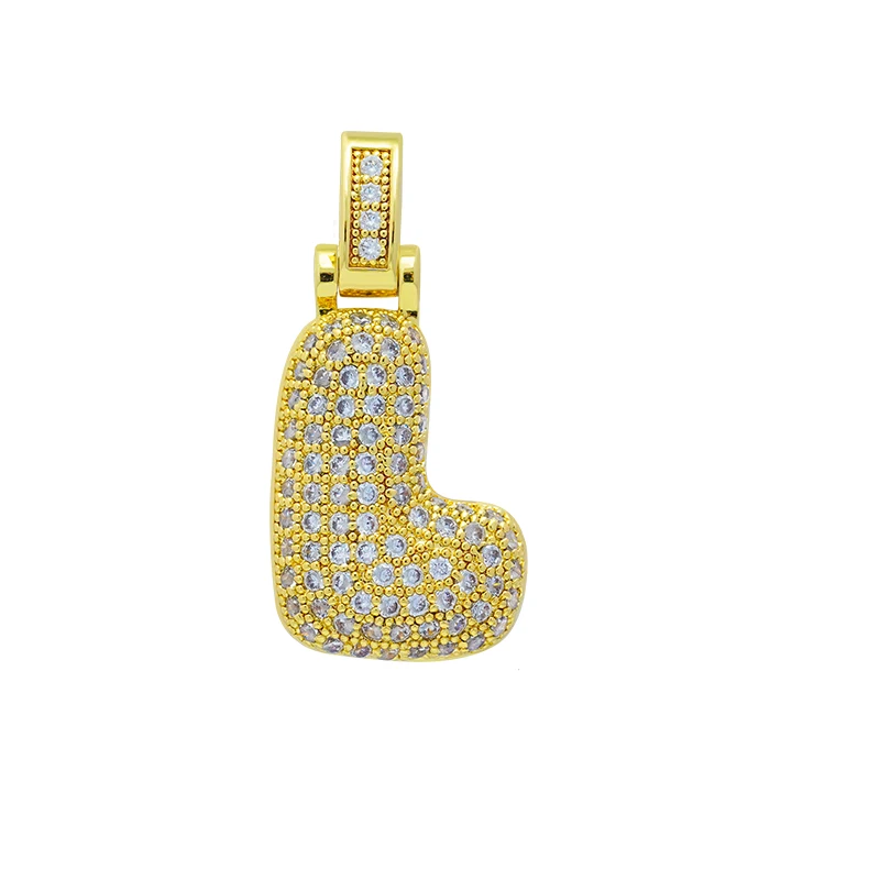 Charm Bokstav 'L' med Stenar
