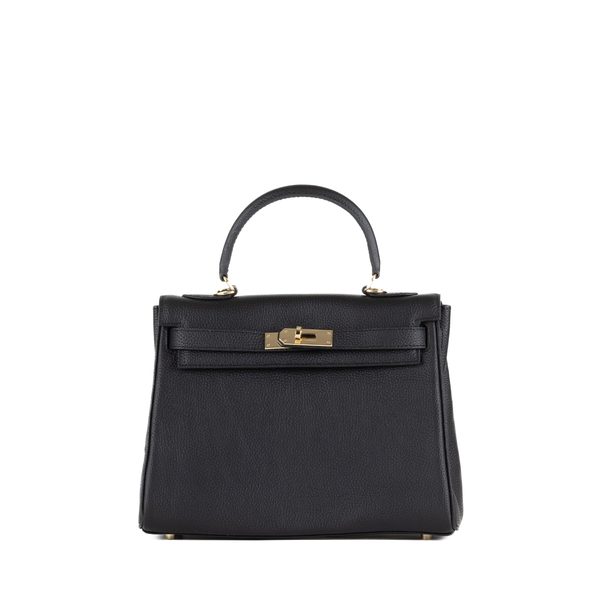 Sac à main en cuir Lili 28 - noir