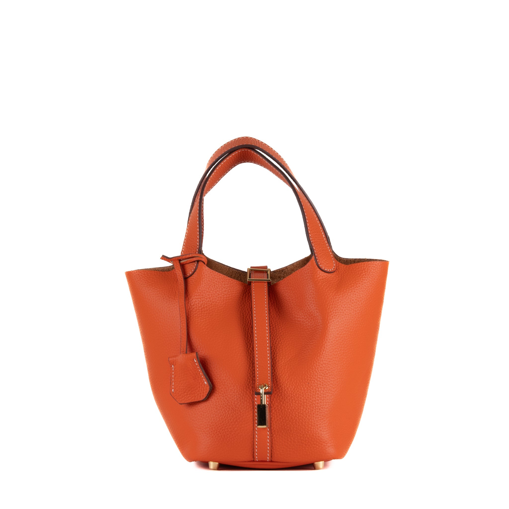 Sac à main en cuir Lucie 18 - Orange