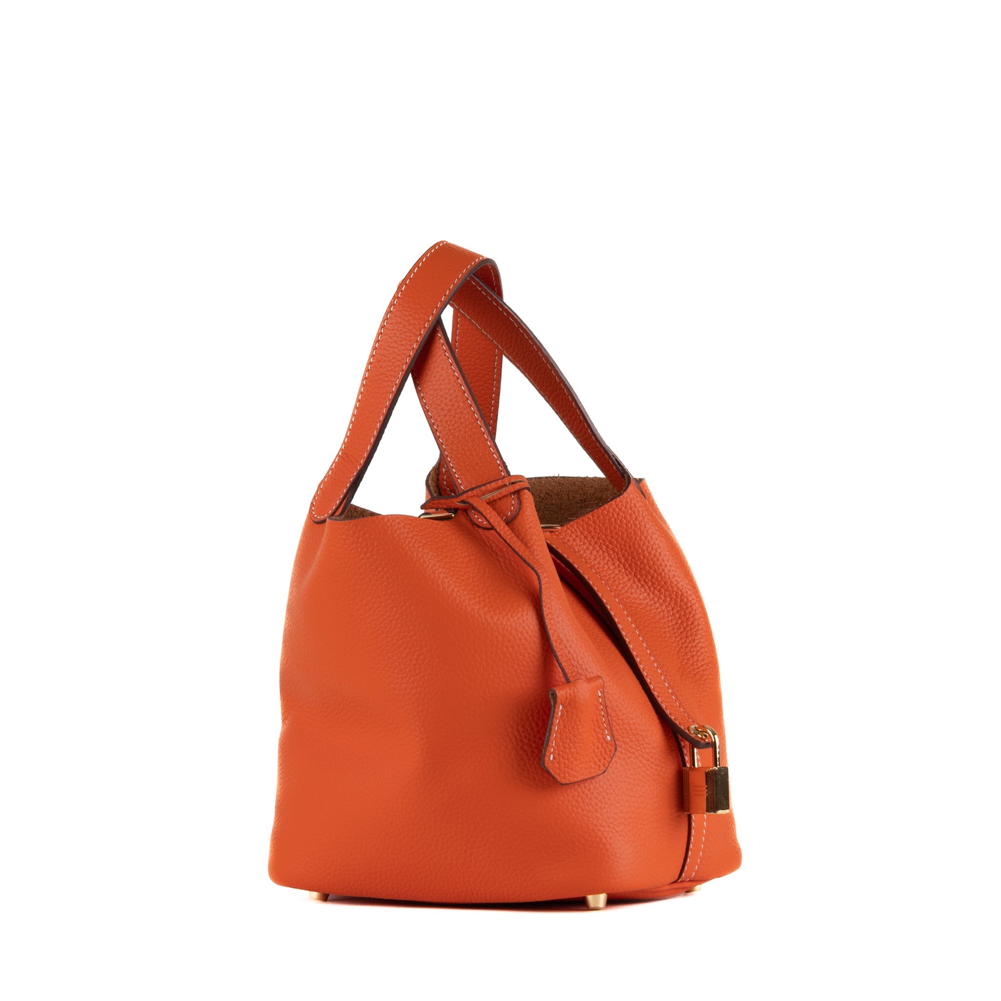 Sac à main en cuir Lucie 18 - Orange