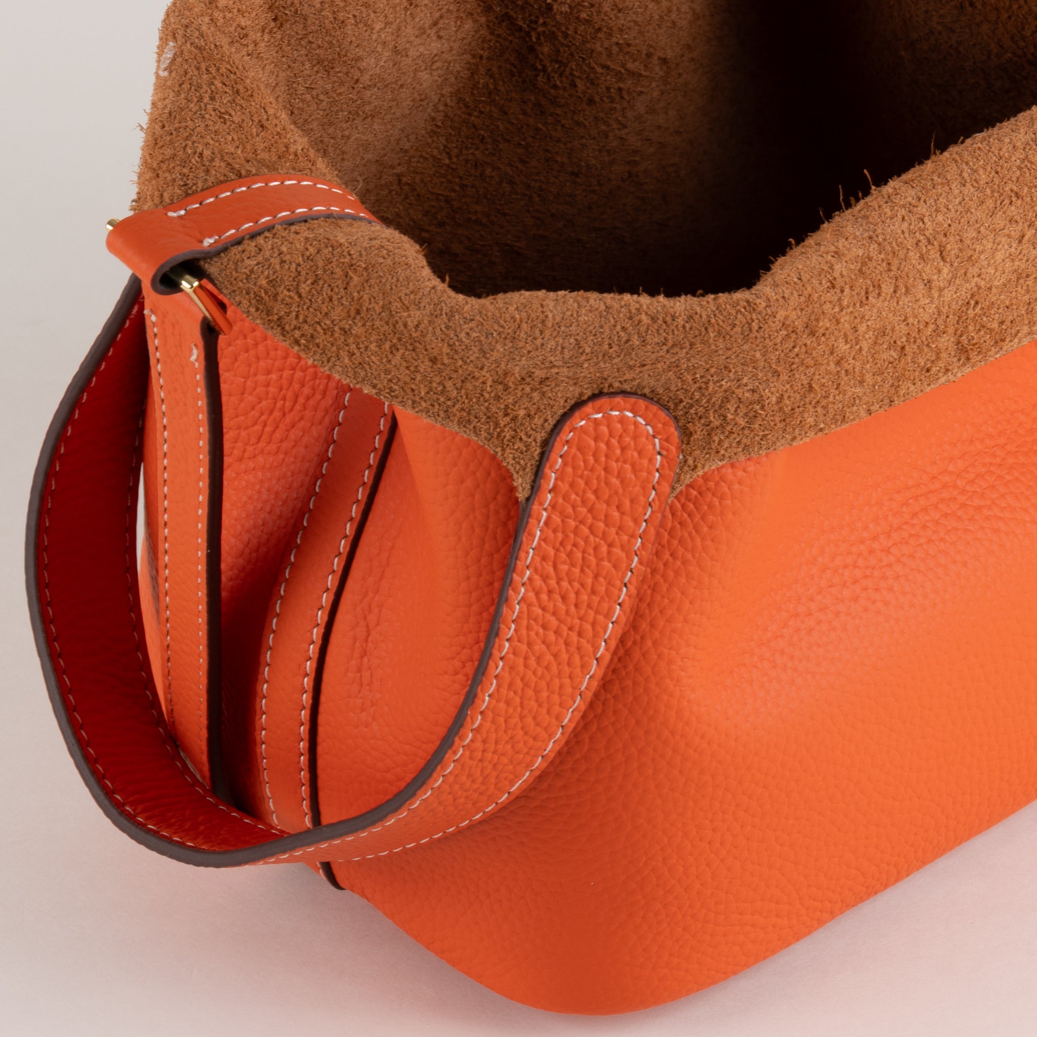 Lucie Leather Handbag 18 - Orange