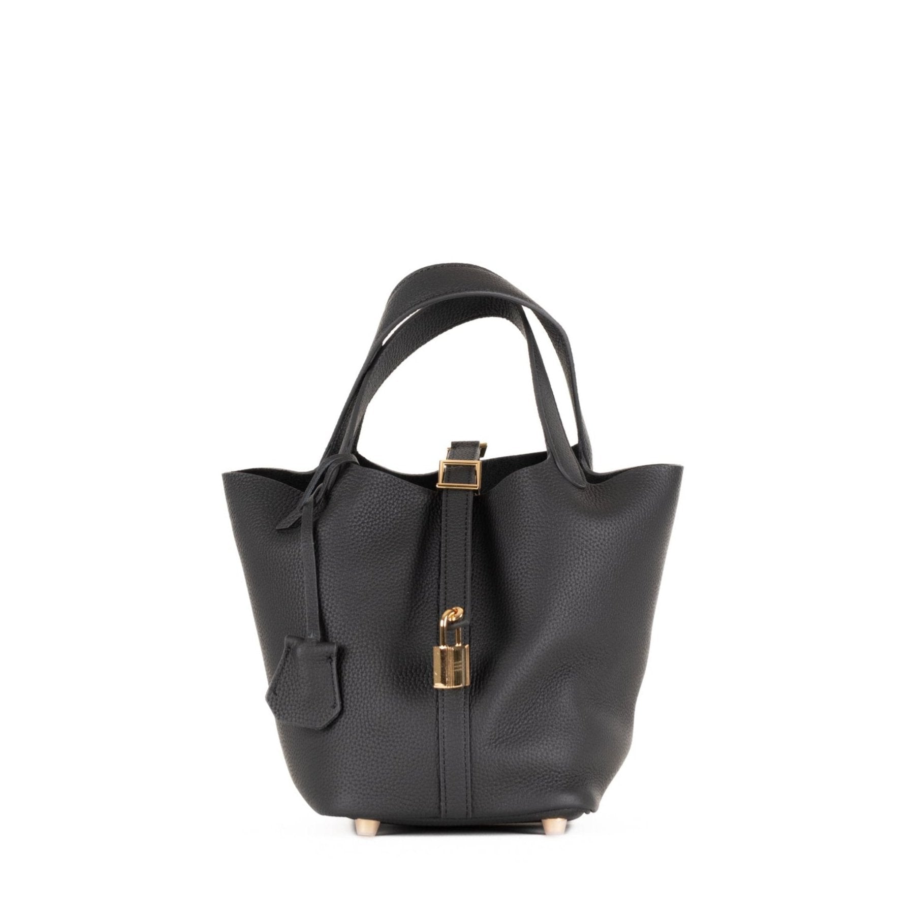 Sac à main en cuir Lucie 18 - noir