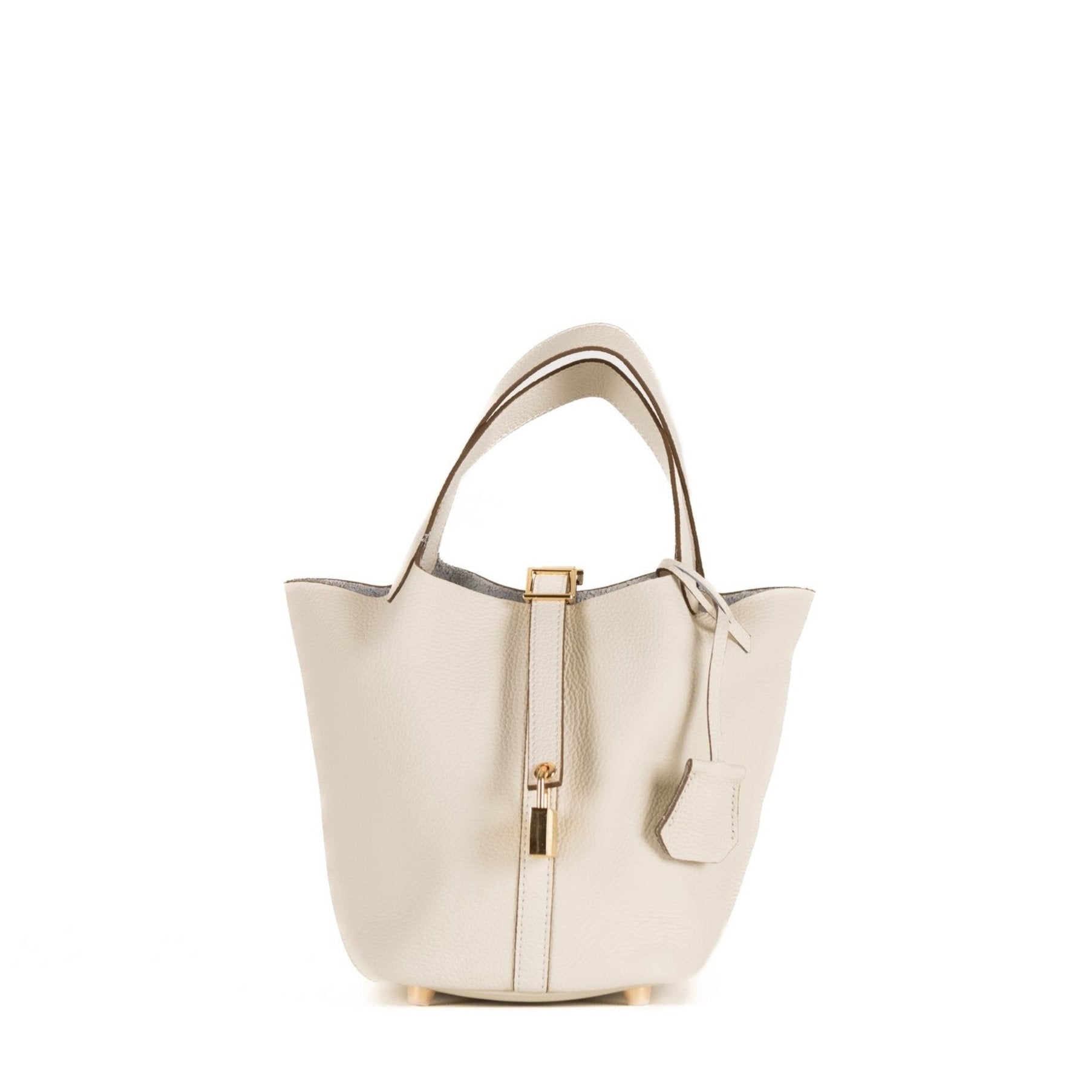 Lucie Leather Handbag 18 - Beige