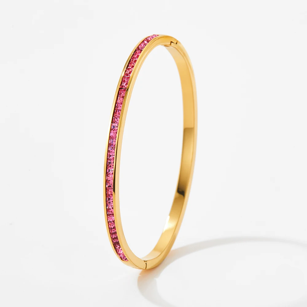 Ludovica Bangle 3,4 mm Rosa