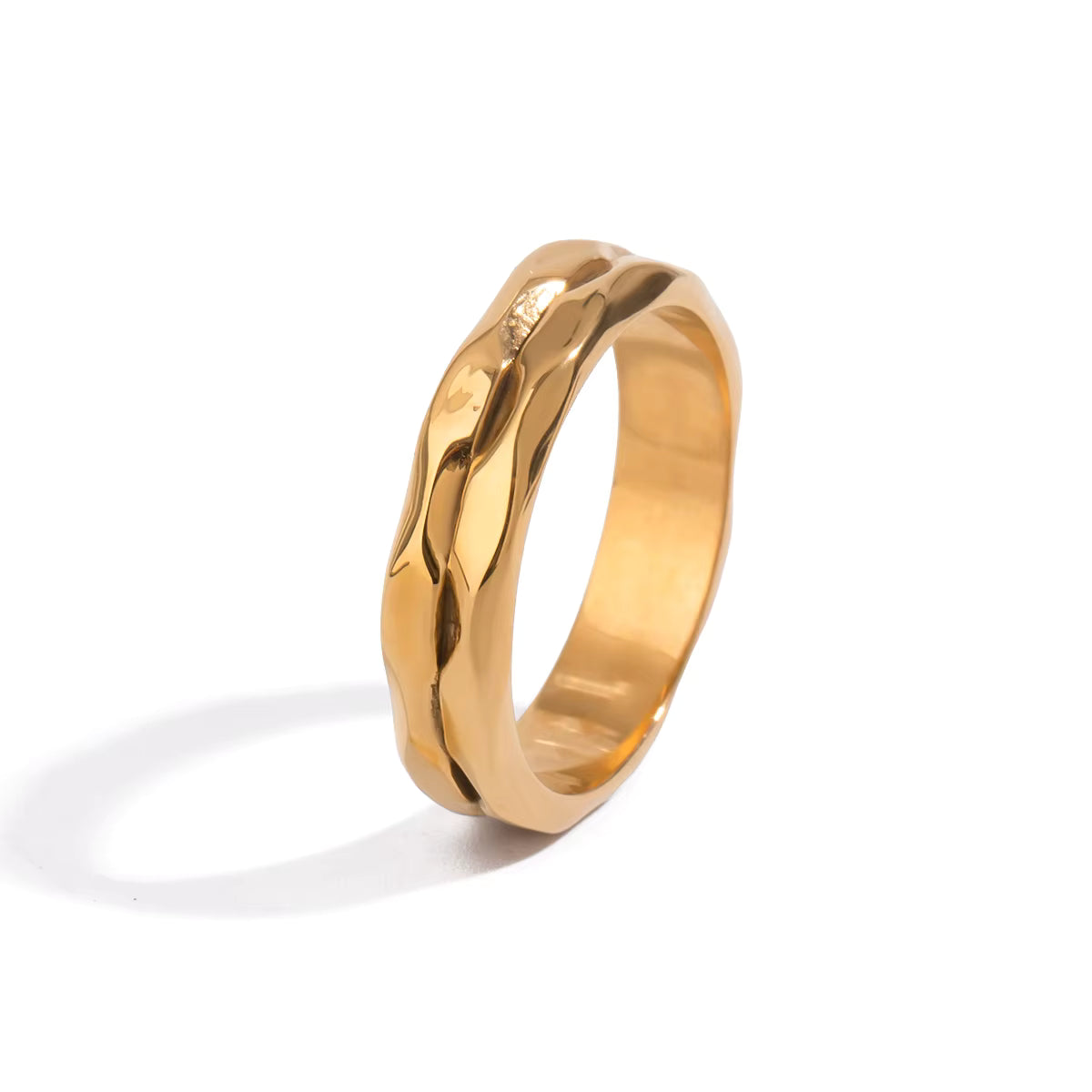 Oktogonaler Ring aus Sterlingsilber