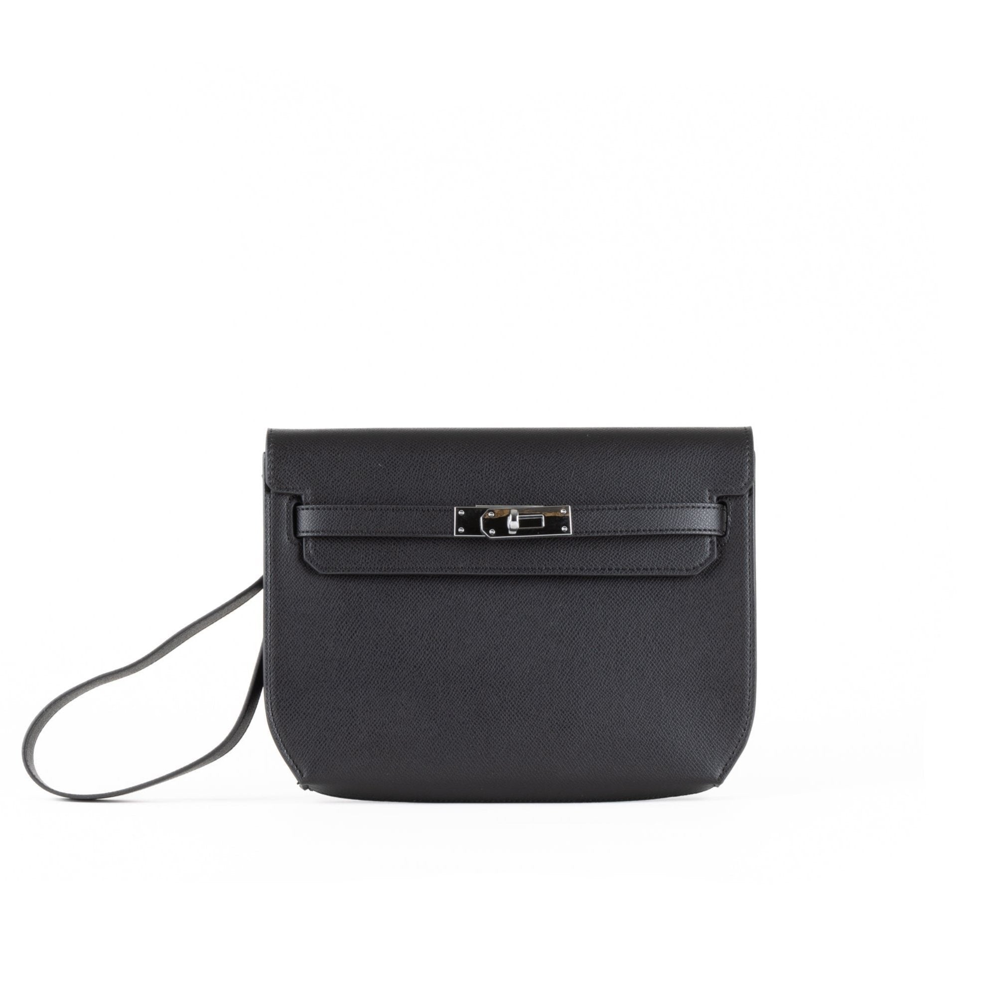 Sac d'embrayage en cuir mella 25 - noir