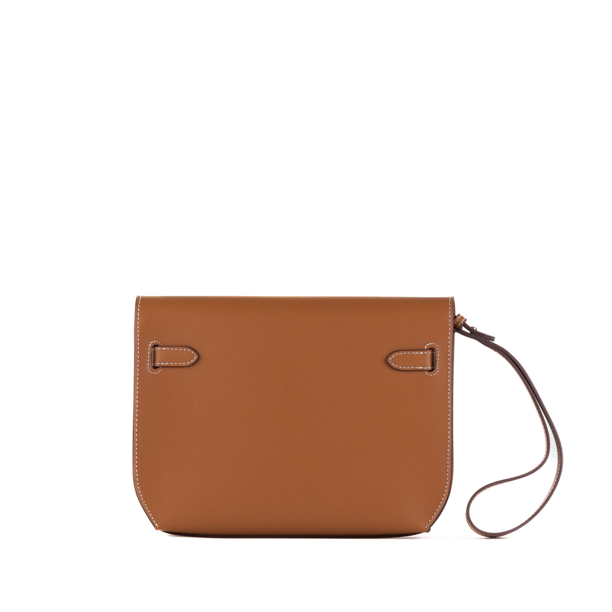 Medium Leather Clutch Bag 25 - Brown