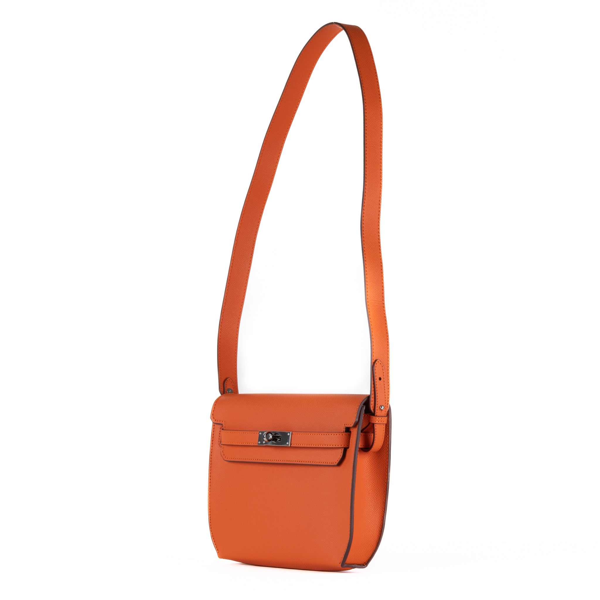 Mella Läder Clutch Väska 25 - Orange