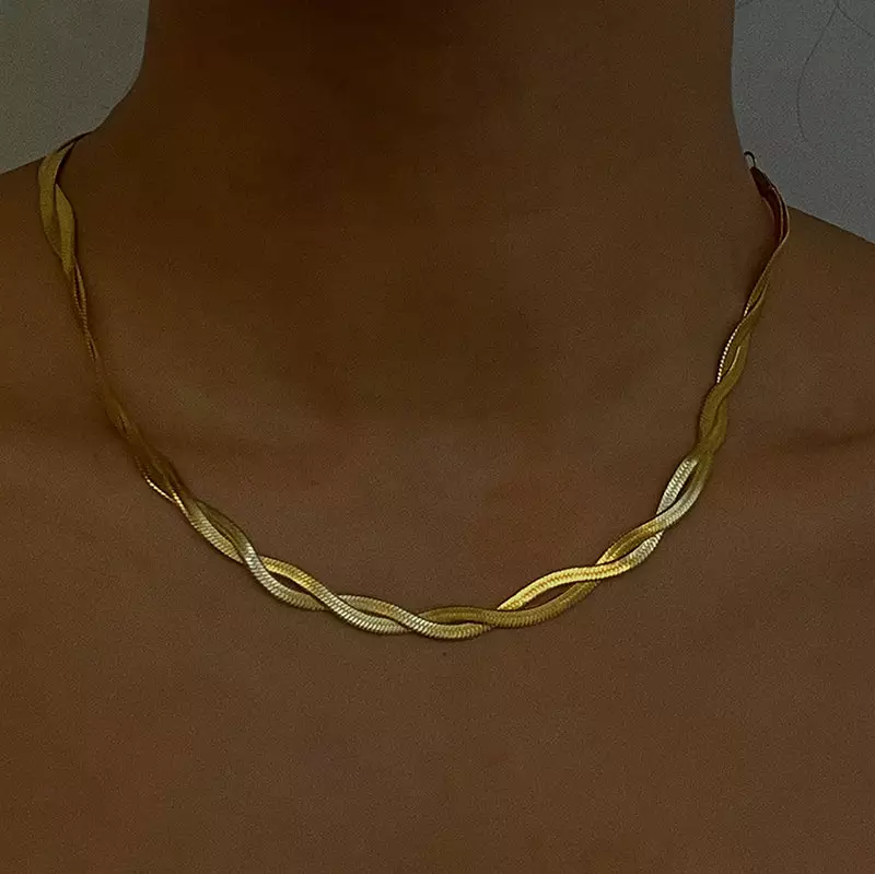 Michelle Double Snake Necklace