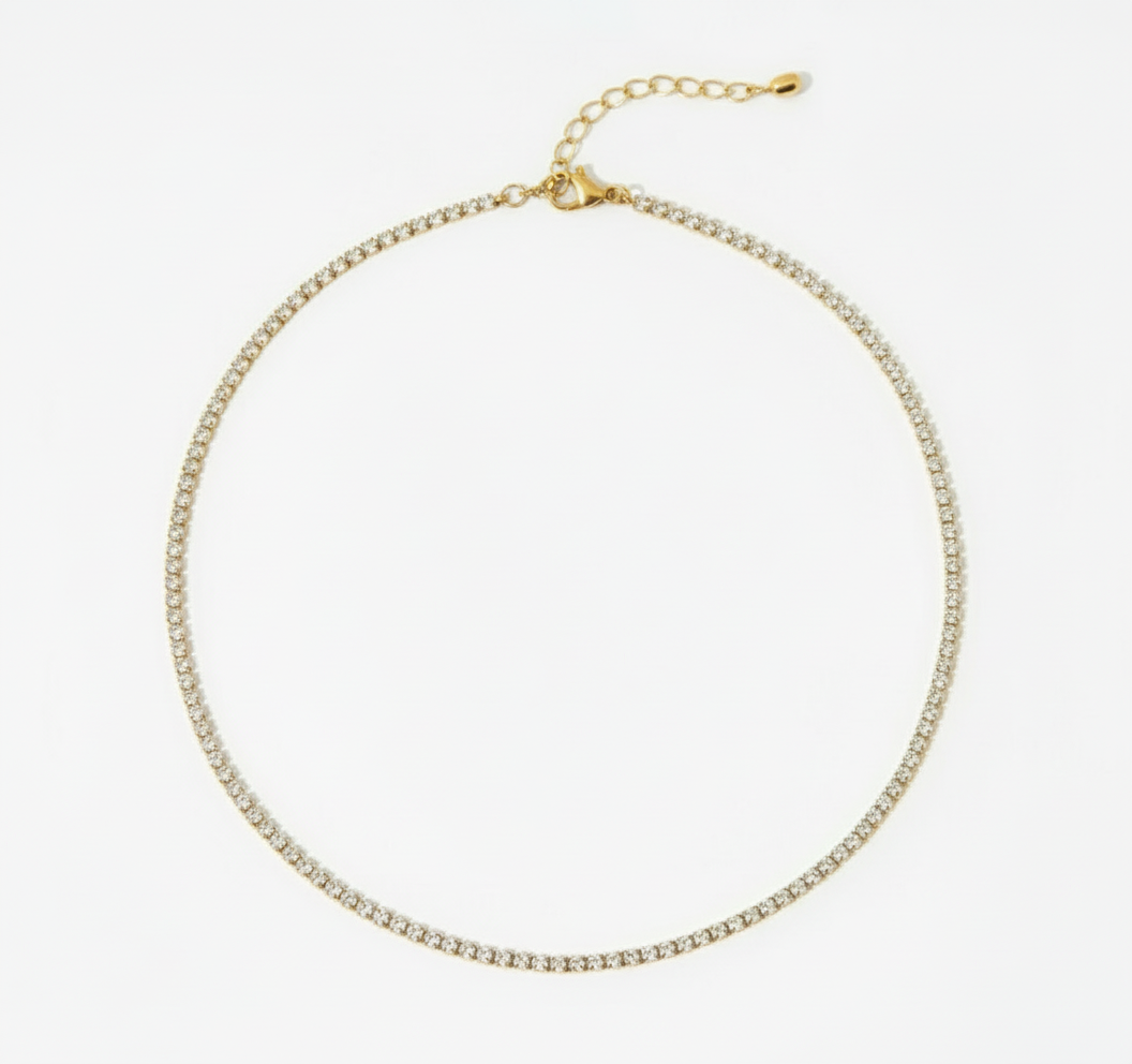 Bella Tennis-kaulakoru Valkoinen